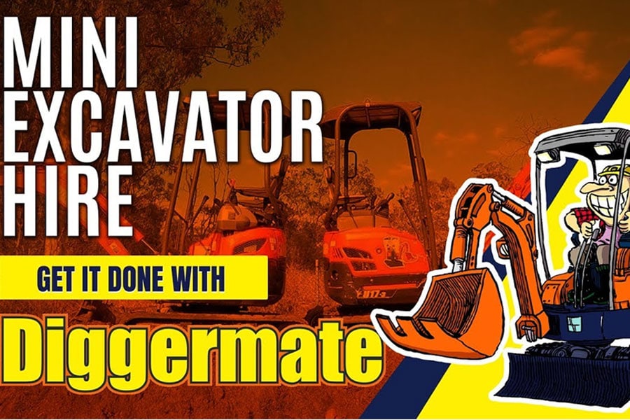 diggermate mini excavator for hire