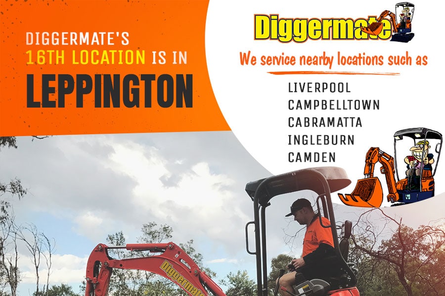 diggermate franchisee of leppington operating mini excavator