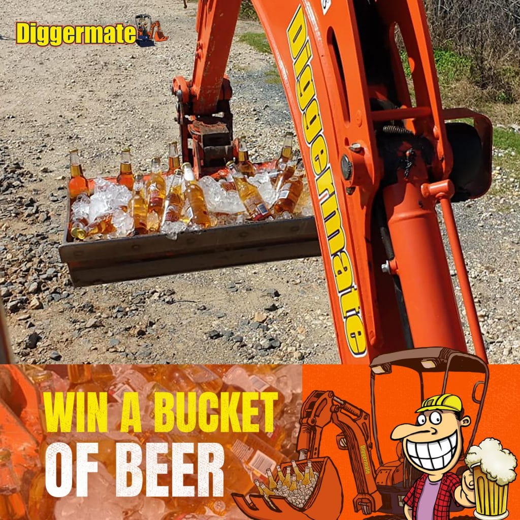 diggermate win a bucket of beer